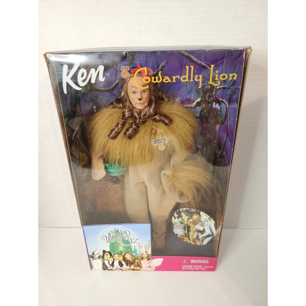Ken as the Cowardly Lion in The Wizard of Oz Barbie Doll 1999 Mattel NIB
